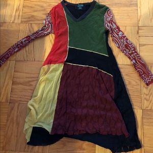 Jean Paul Gaultier dress. Multicolor. Size M